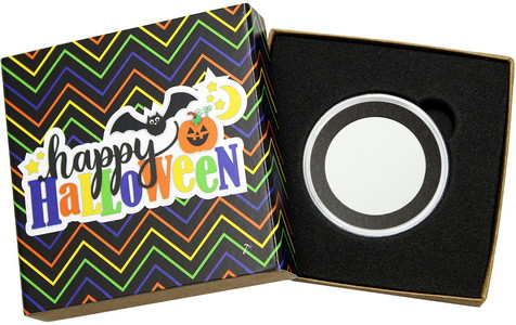 SilverTowne Natural Kraft Paper Gift Box with Happy Halloween Box Sleeve